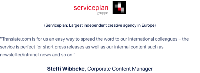 Serviceplan review on Translate.com PDF Translation